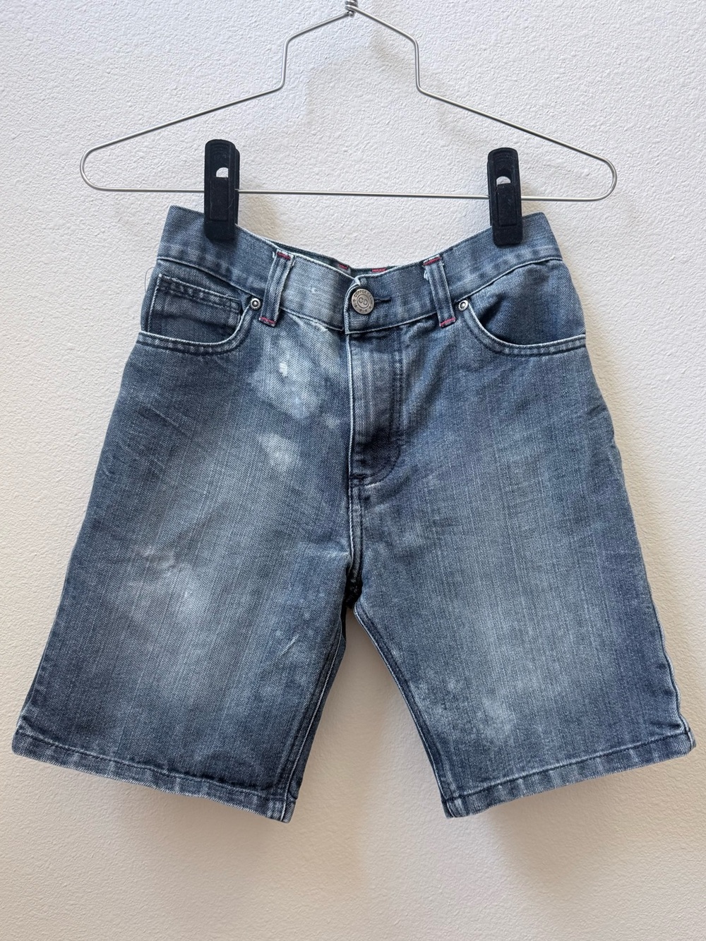 Youth Copper Denim Shorts - Washed Blue